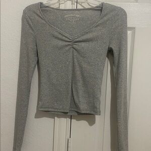 Aeropostale Heather Gray Long Sleeve Top